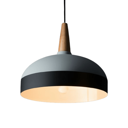Stylish grey and black pendant light